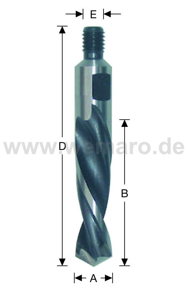 Olivenbohrer HSS-E, M-8 AG Konus 10x45/78 mm links, DF
