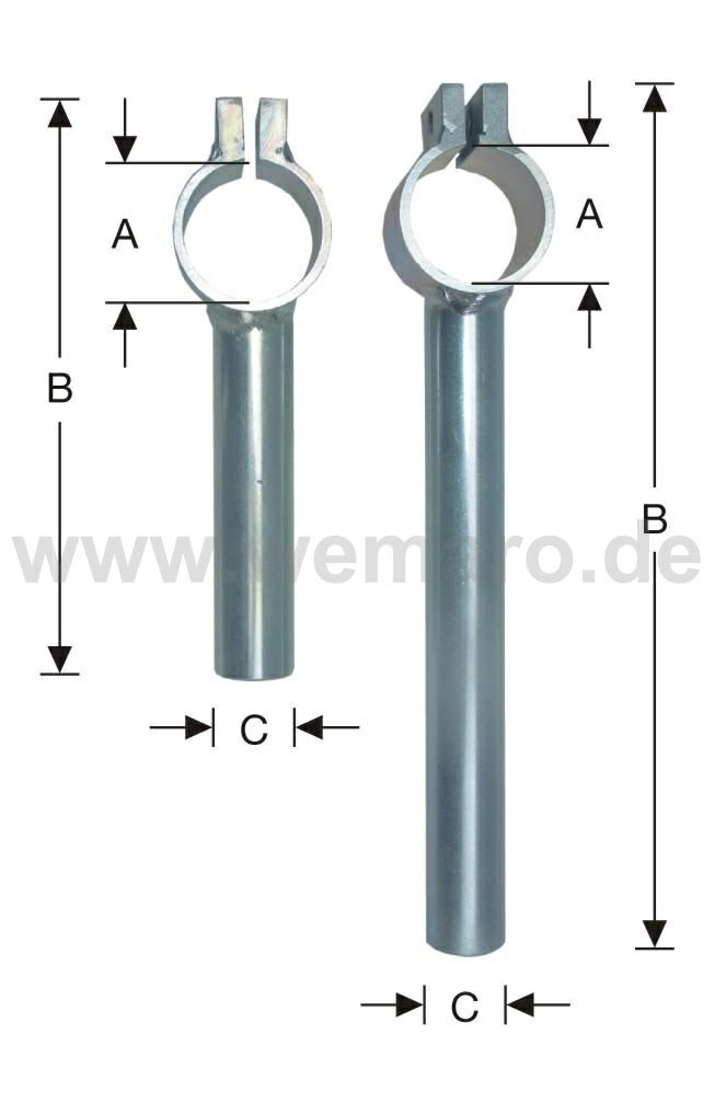 Spannhalterarm (für Zylinder) 40/200/25 mm