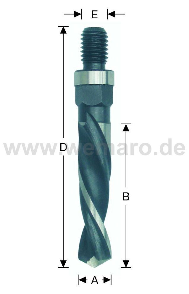 Olivenbohrer HSS-E, M-10 AG 12x80/113 mm links, DF
