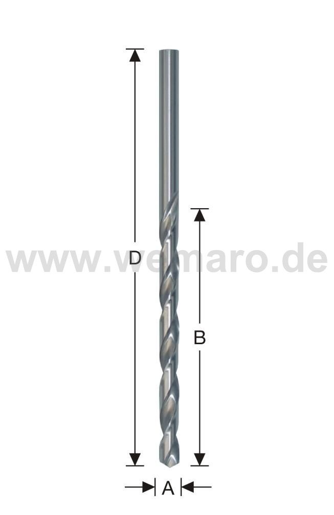Spiralbohrer HSS-G, DIN 1869 d= 10,5 mm, geschliffen