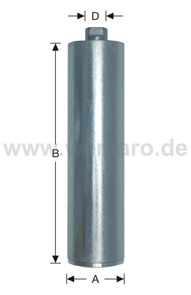 Spannzylinder, einfachwirkend 40/35 mm, Hub 5 mm / begr. 5 mm, M-8 IG