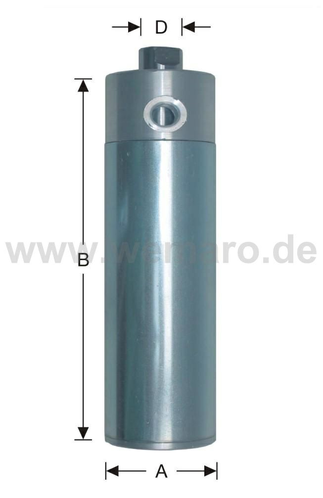 Spannzylinder, doppeltwirkend 40 mm, Hub 125 mm, AG M10